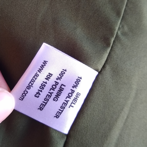 AZAZIE formal Olive green dress Womens size L - Picture 6 of 8